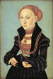 Portrait der Elektrikerin Sibylle von Sachsen 1510-1569 - Lucas Cranach der Ältere — Ansicht des Kunstwerks