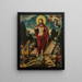 Die Auferstehung Christi und den Triumph über den Tod und den Teufel - Lucas Cranach der Ältere — gerahmtes Bild an der Wand