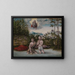Das Tauf des Christus - Lucas Cranach der Ältere — gerahmtes Bild an der Wand