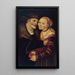 Das unpassende Paar - Lucas Cranach der Ältere — gerahmtes Bild an der Wand