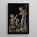 L'Enfant Jésus und Johannes der Täufer - Lucas Cranach der Ältere — gerahmtes Bild an der Wand