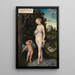 Venus mit fliegendem Cupido, der Honig stiehlt - Lucas Cranach der Ältere — gerahmtes Bild an der Wand