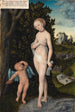 Venus mit fliegendem Cupido, der Honig stiehlt - Lucas Cranach der Ältere — Ansicht des Kunstwerks
