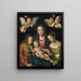 Jungfrau mit Kind mit den Heiligen Katharina und Barbara - Lucas Cranach der Ältere — gerahmtes Bild an der Wand