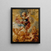 Saint Michel - Lucas Franchoys le Jeune — gerahmtes Bild an der Wand