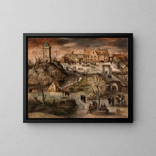 Lucas Gassel - Place forte dans un paysage dhiver.webp