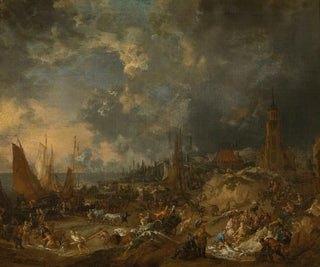 Lucas Smout the Younger - The Beach at Scheveningen.webp