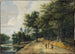 Landschaftsgemälde mit einer Straße durch einen Buchenwald - Lucas van Uden — Ansicht des Kunstwerks