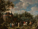 Szene in einem Park - Lucas van Uden — Ansicht des Kunstwerks