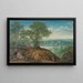 Ein weites Landschaft mit plündernden Soldaten - Lucas van Valckenborch — gerahmtes Bild an der Wand