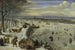 Ansicht von Antwerpen mit gefrorenem Schelde - Lucas van Valckenborch — Ansicht des Kunstwerks