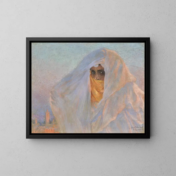 Dame de Marrakech - Lucien Lévy-Dhurmer — gerahmtes Bild an der Wand