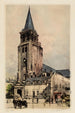 L'église et la place Saint-Germain des Prés - Lucien Marcelin Gautier — Ansicht des Kunstwerks