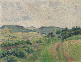 Ein sanft geschwungenes Landschaftsbild - Lucien Pissarro — Ansicht des Kunstwerks