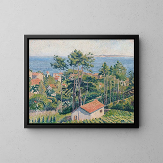 Lucien Pissarro - Vue du Lavandou avec mer bleue.webp