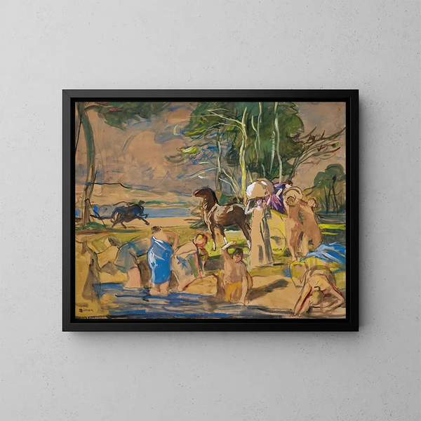 Studie für Nausicaa - Lucien Simon — gerahmtes Bild an der Wand