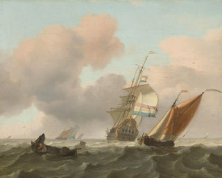 Ludolf Backhuysen - Rough Sea with Ships.webp