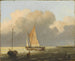 Meer vor der Küste mit einem Segelschiffskutter - Ludolf Bakhuizen — Ansicht des Kunstwerks