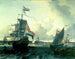 Das niederländische Schiff De Gouden Leeuw am Fluss Y bei Amsterdam - Ludolf Bakhuizen — Ansicht des Kunstwerks