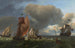 Das Kriegsschiff Bruinvisch und andere Schiffe bei stürmischer See - Ludolf Bakhuizen — Ansicht des Kunstwerks