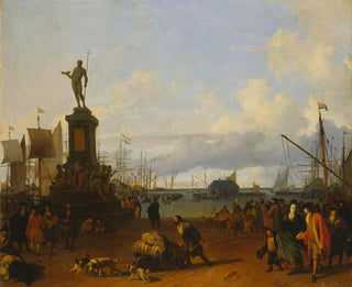 Ludolf Backhuysen - View of the Amsterdam Harbour at the IJ River.webp