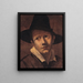 Portrait eines jungen Mannes - Ludovico Carracci — gerahmtes Bild an der Wand