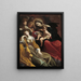 Der Traum der heiligen Katharina von Alexandria - Ludovico Carracci — gerahmtes Bild an der Wand