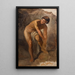 Eine italienische Männerfigur in einer felsigen Landschaft - Ludvig Abelin Schou — gerahmtes Bild an der Wand