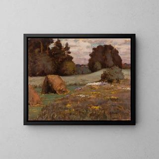 Landschaft - Ludvig Oskar — gerahmtes Bild an der Wand