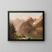 Lac alpin - Ludvík Bartók — gerahmtes Bild an der Wand