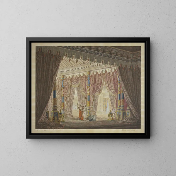 Salle orientale - Ludwig Daniel Philipp Schmidt — gerahmtes Bild an der Wand