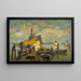 Ankunft des Fischerschiffs - Ludwig Dill — gerahmtes Bild an der Wand