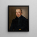 Portrait des Pastors Bukovanský - Ludwig Ermini — gerahmtes Bild an der Wand