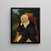 Dame in einem Sessel - Ludwig Ferdinand Schnorr von Carolsfeld — gerahmtes Bild an der Wand