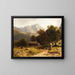 Idylle alpine estivale - Ludwig Gebhardt — gerahmtes Bild an der Wand