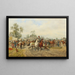Markt auf Pferden in Polen - Ludwig Gedlek — gerahmtes Bild an der Wand