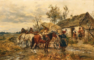 Ludwig Gedlek - Resting in front of the House.webp