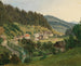 Eine Ansicht von Waidhofen an der Ybbs, das Haus des Fälschungsherstellers Baron Winkler - Ludwig Halauska — Ansicht des Kunstwerks