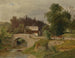 Haus eines Bauern am Flussufer aus Stein - Ludwig Halauska — Ansicht des Kunstwerks