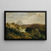 La Traun und den Traunstein - Ludwig Halauska — gerahmtes Bild an der Wand