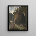 Klippe in der Schlucht - Ludwig Halauska — gerahmtes Bild an der Wand