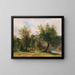 Landschaft mit Fluss - Ludwig Halauska — gerahmtes Bild an der Wand