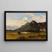 Landschaft bei Flintsbach am Inn - Ludwig Halauska — gerahmtes Bild an der Wand