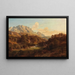Motiv in der Nähe von Niederdorf, Tirol, mit den Bergen des Wild Kaiser im Hintergrund - Ludwig Halauska — gerahmtes Bild an der Wand