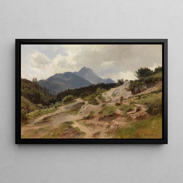 Ludwig Halauska - Partie aus Mittenwald am Karwendelgebirge.webp