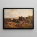 Sommerlandschaft - Ludwig Halauska — gerahmtes Bild an der Wand