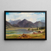 Der Plansee in Tirol - Ludwig Halauska — gerahmtes Bild an der Wand
