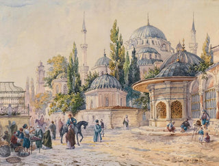 Ludwig Hans Fischer - The Sehzade Mosque in Laleli Istanbul.webp