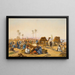 Der Straßenmarkt - Ludwig Hans Fischer — gerahmtes Bild an der Wand