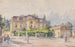 Villa am Tor von Meidling in Richtung Schlosspark Schönbrunn - Ludwig Hans Fischer — Ansicht des Kunstwerks